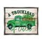 Stupell Industries Truckload Of Luck St Patrick's Day Farmhouse Black Framed Floater Canvas Wall Art